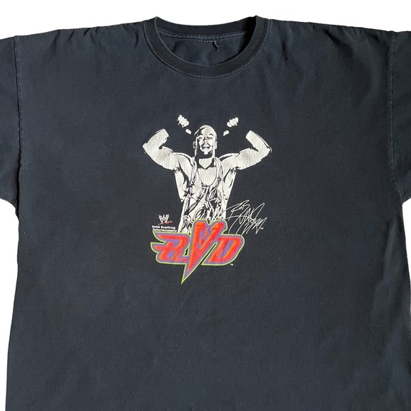 Vintage WWE RVD Rob Van Dam World Wrestling Entertainment Y2K Graphic Tee Shirt